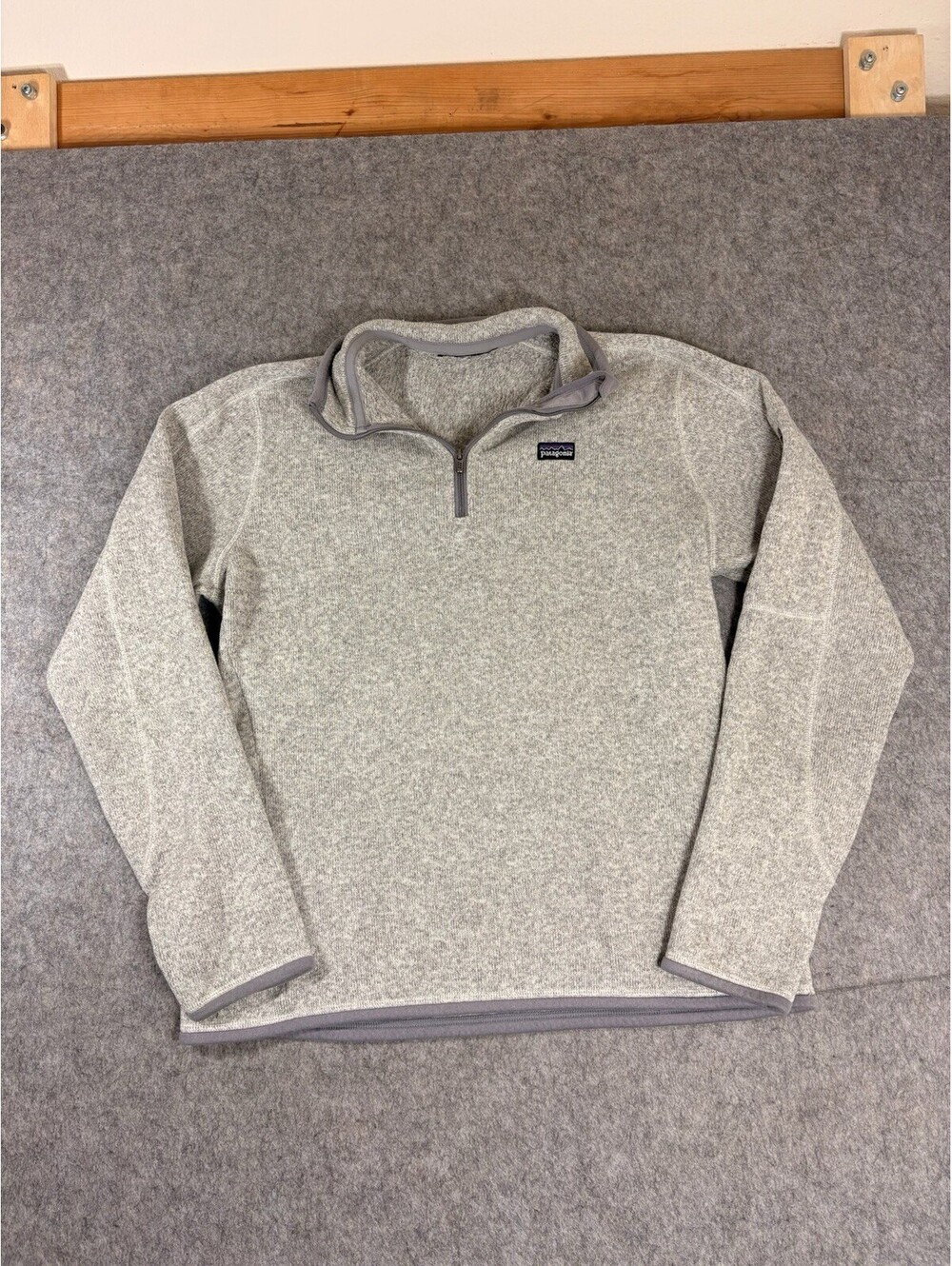 Patagonia Women's Better Sweater 1/4ā Zip Size Small Gray Heather